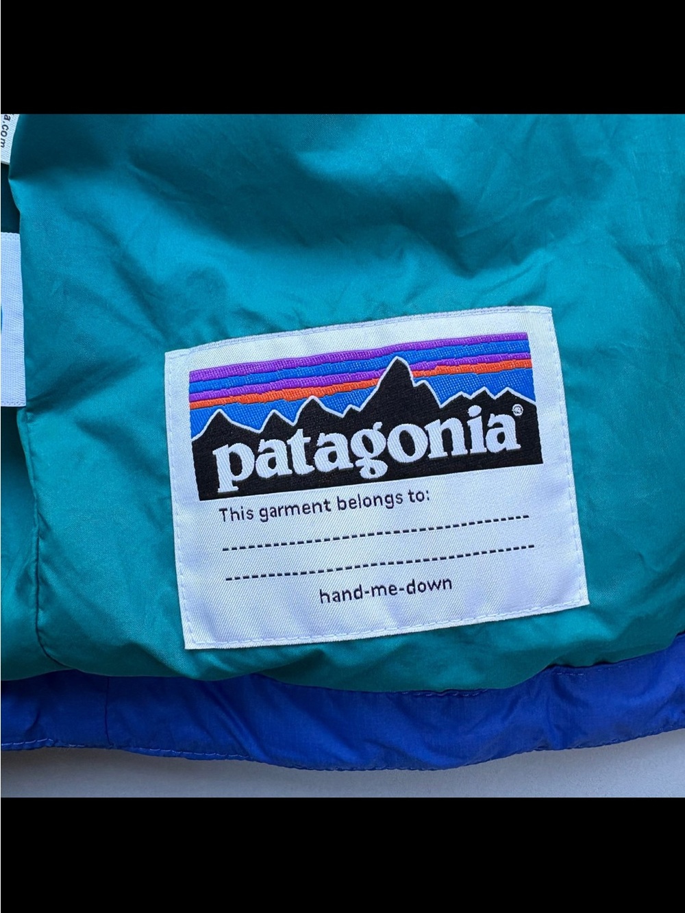 Patagonia Kids Nano Puffer Jacket Size Large 12 blue like NEW - Picture 5 of 8